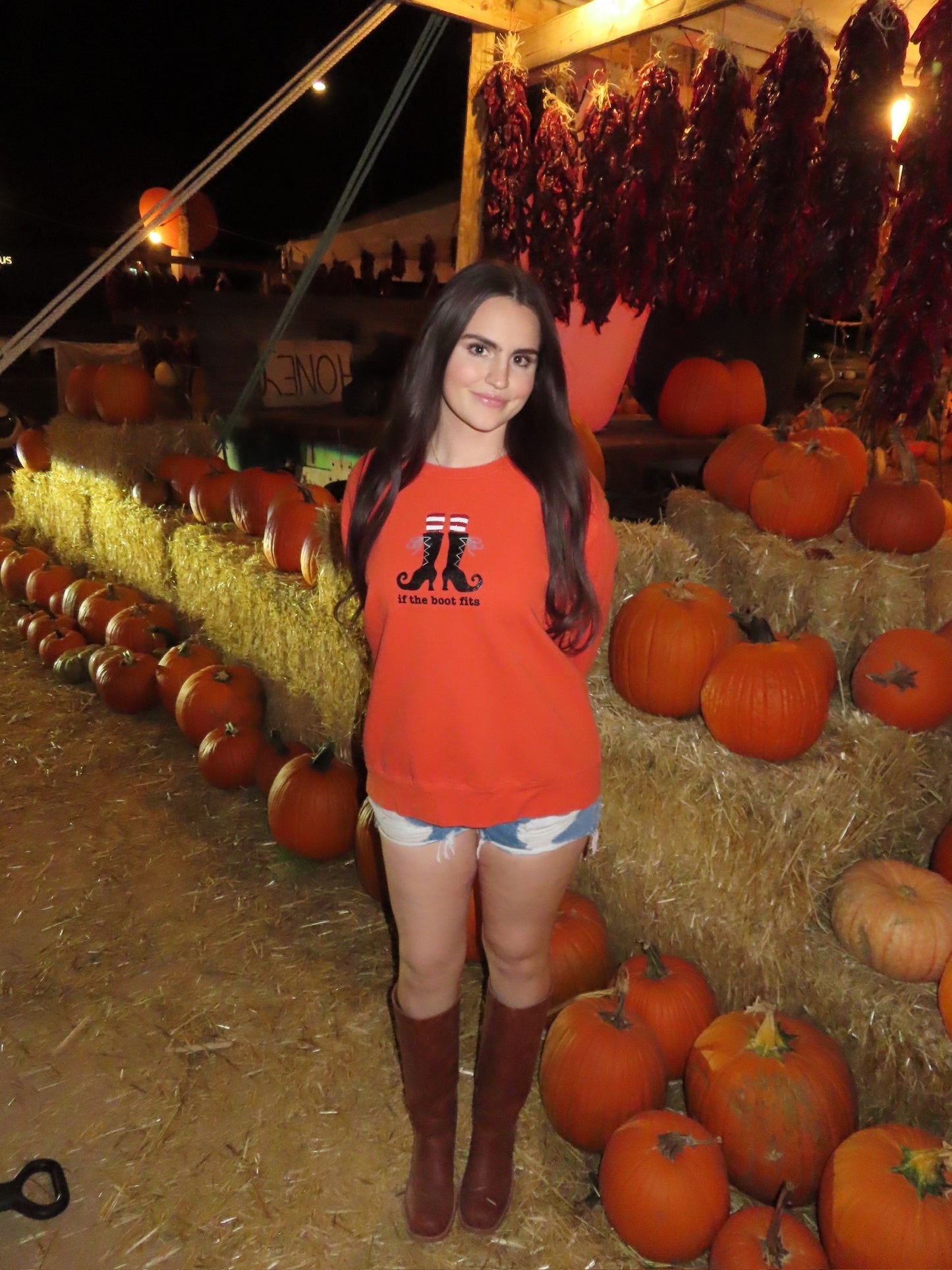 "if the boot fits" pullover