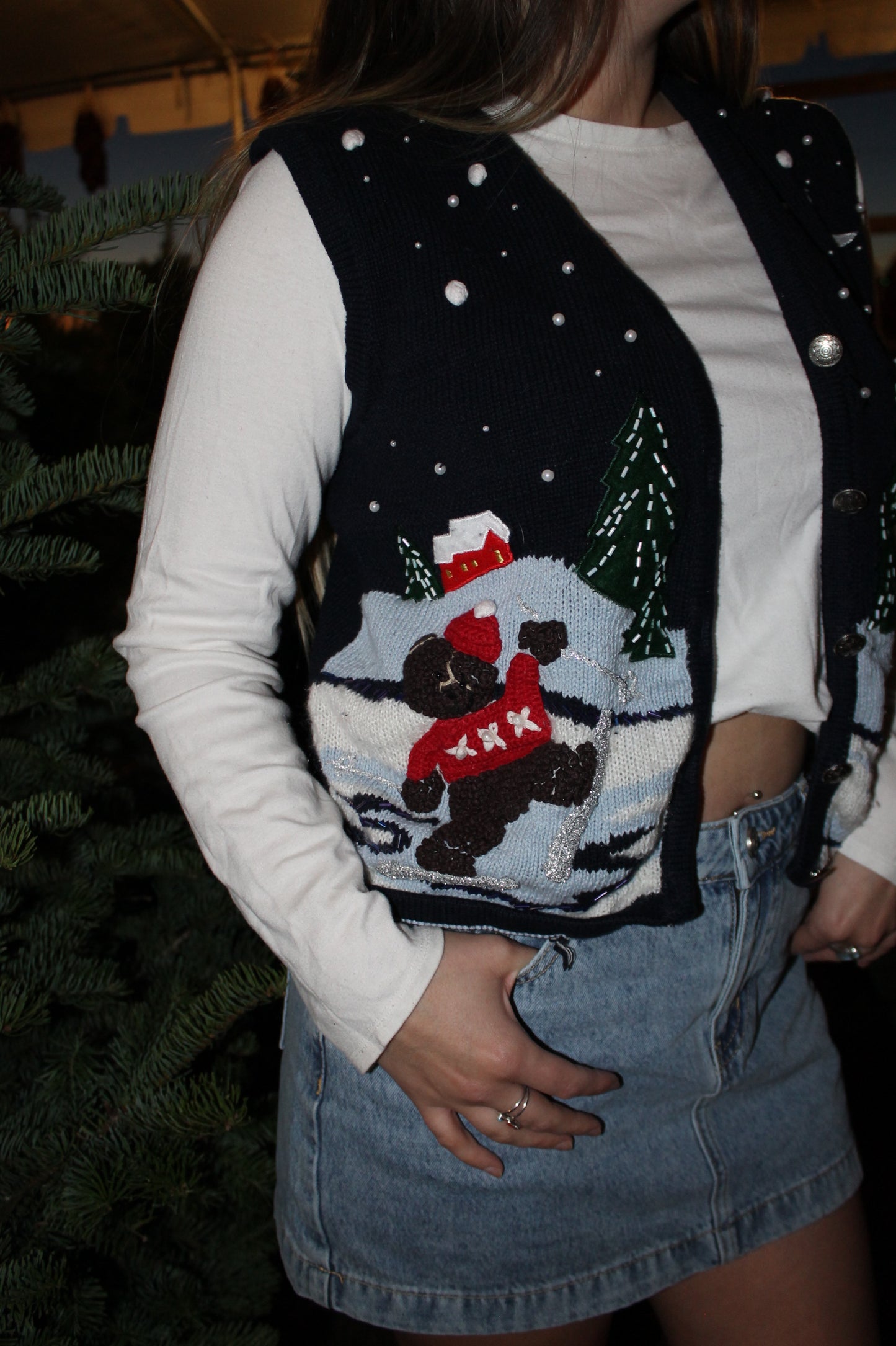 "silver bells" vest