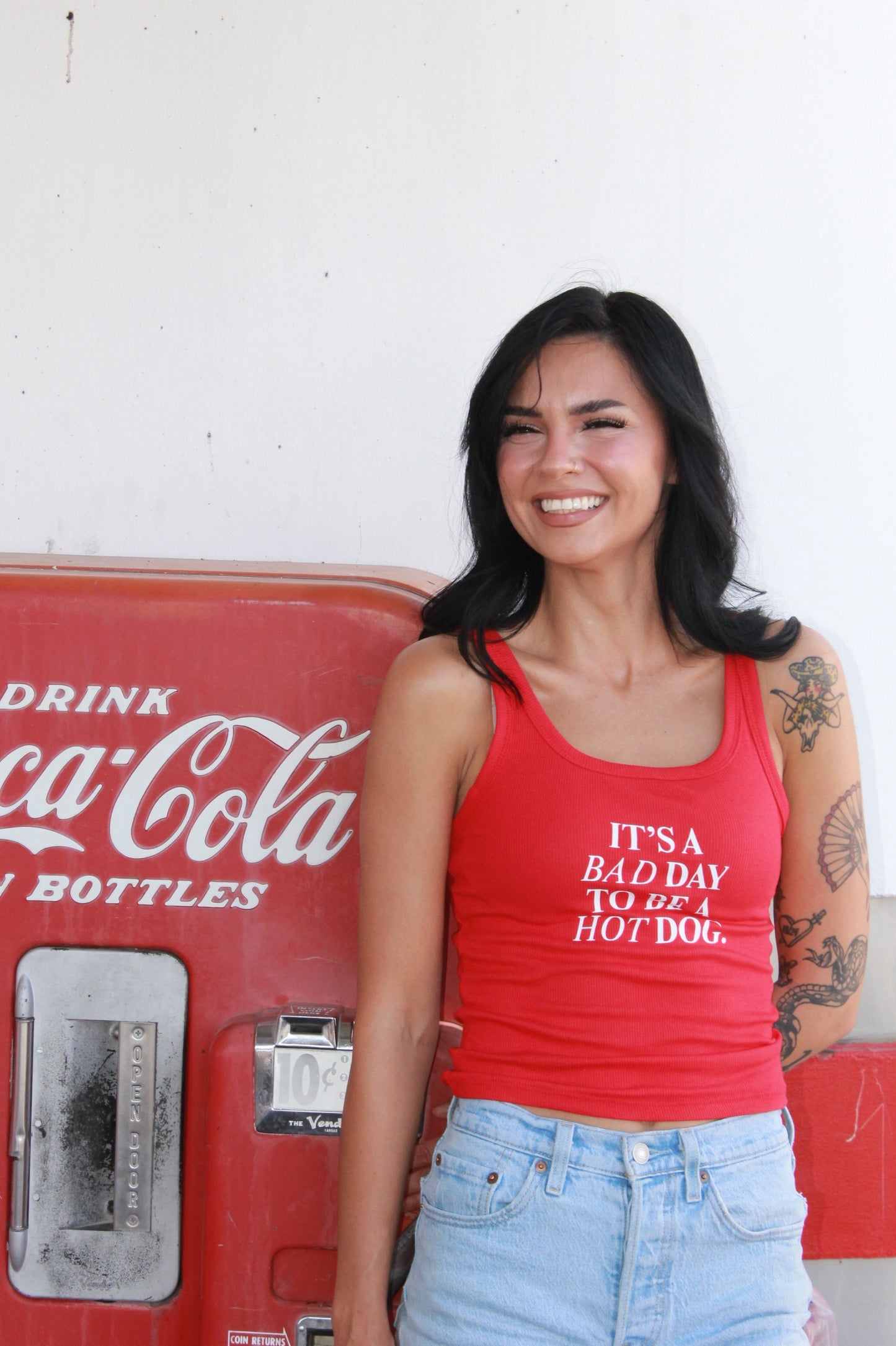 "bad day 2 be a hot dog" og tank