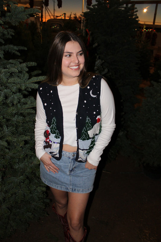 "silver bells" vest