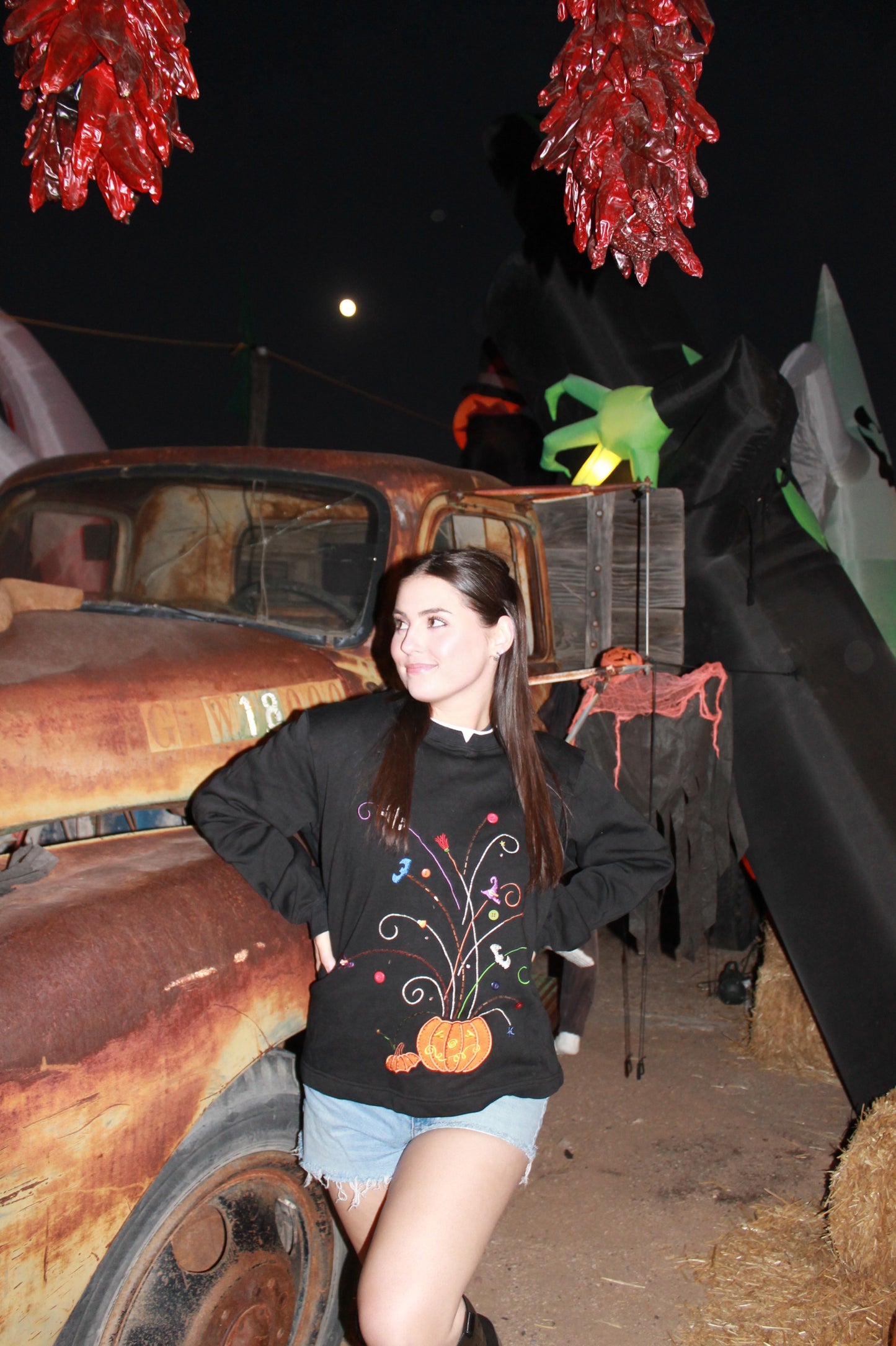 "spooktacular" pullover