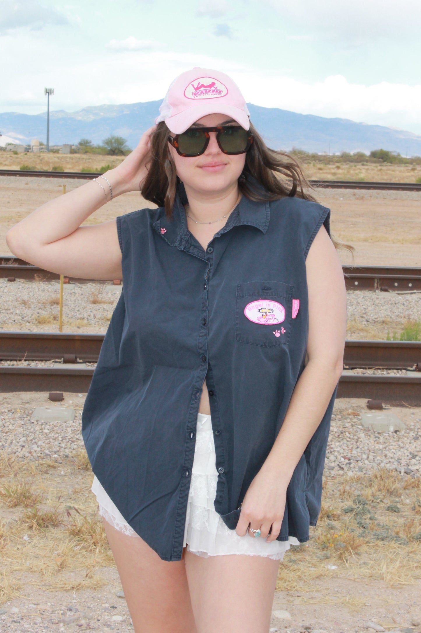 "angel in pink" vest