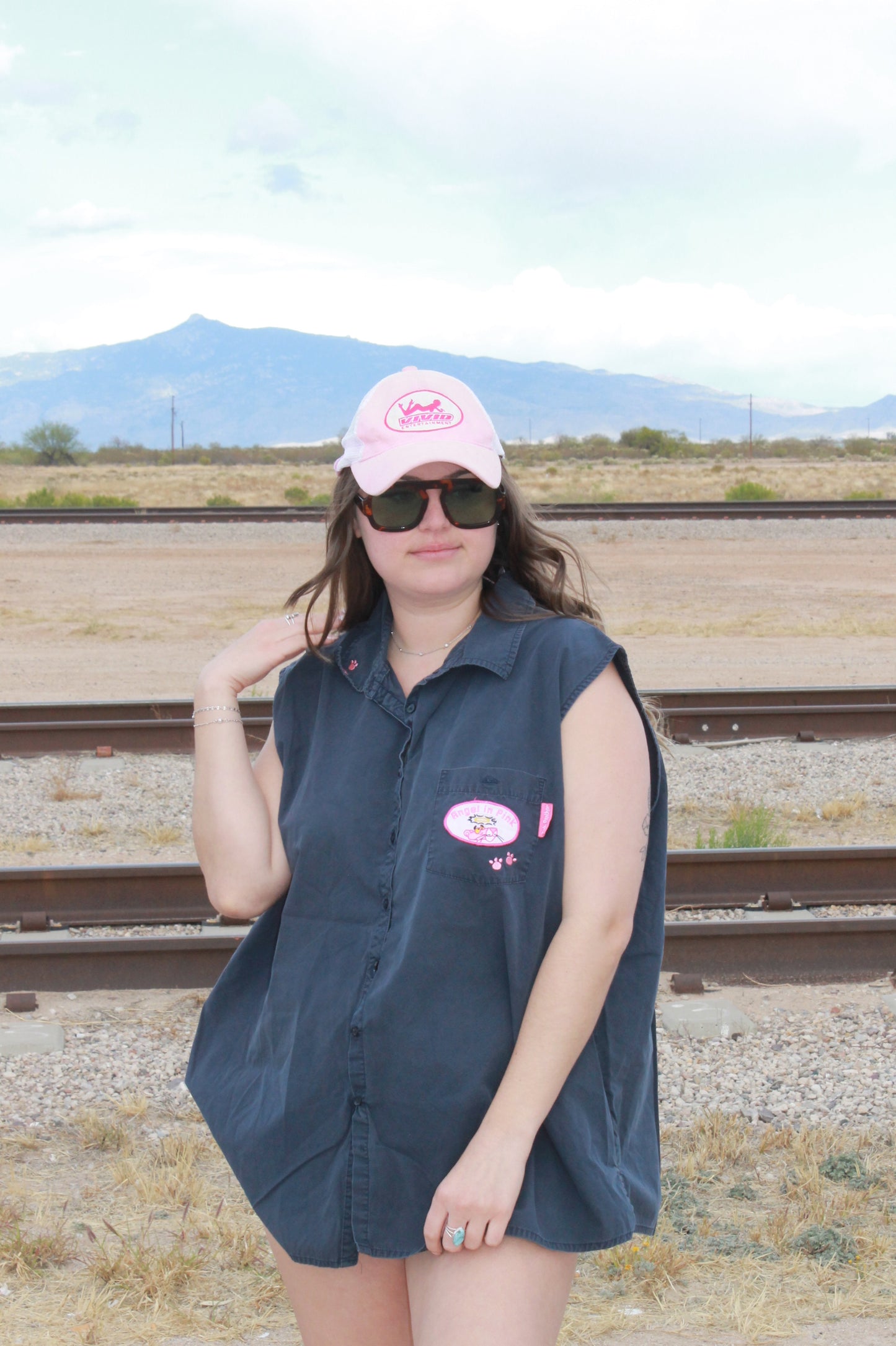 "angel in pink" vest