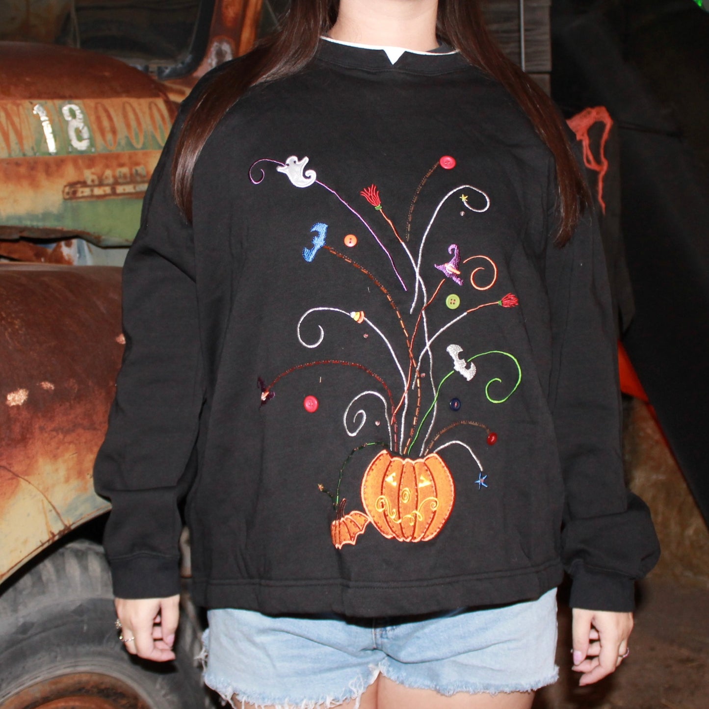 "spooktacular" pullover