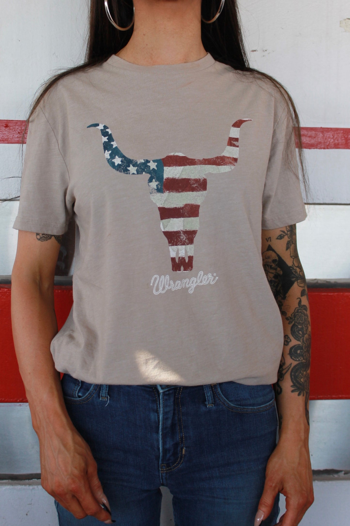 “longhorn” tee