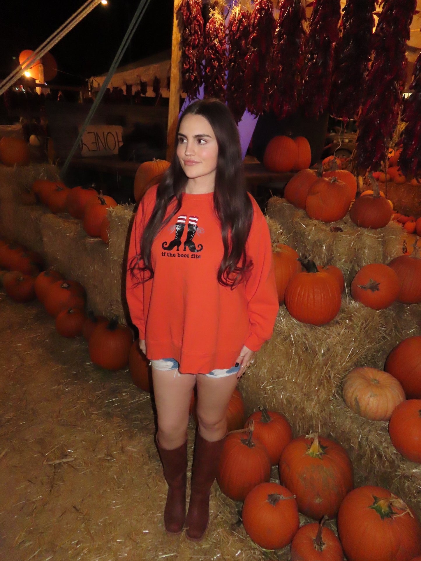 "if the boot fits" pullover