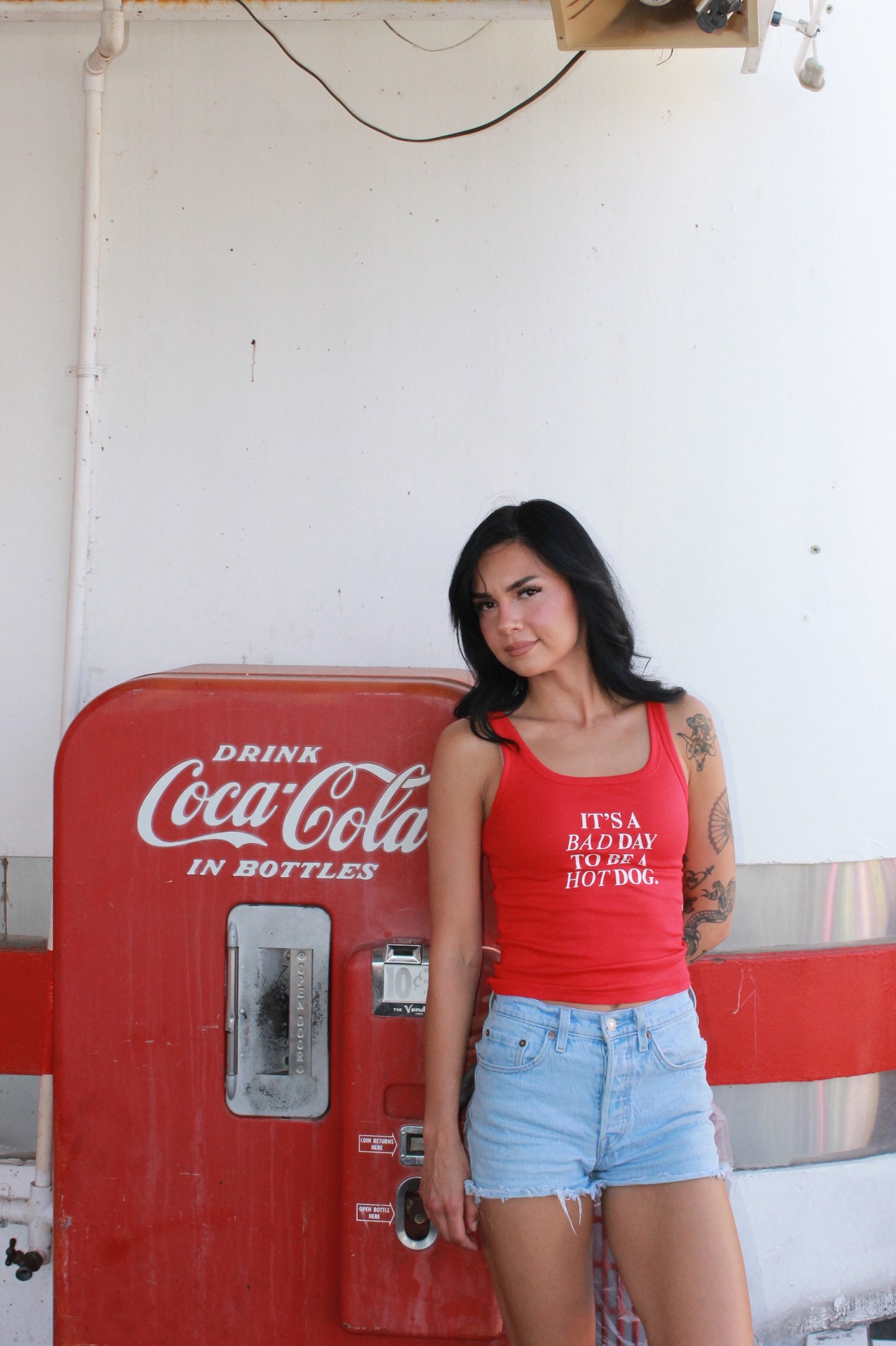 "bad day 2 be a hot dog" og tank