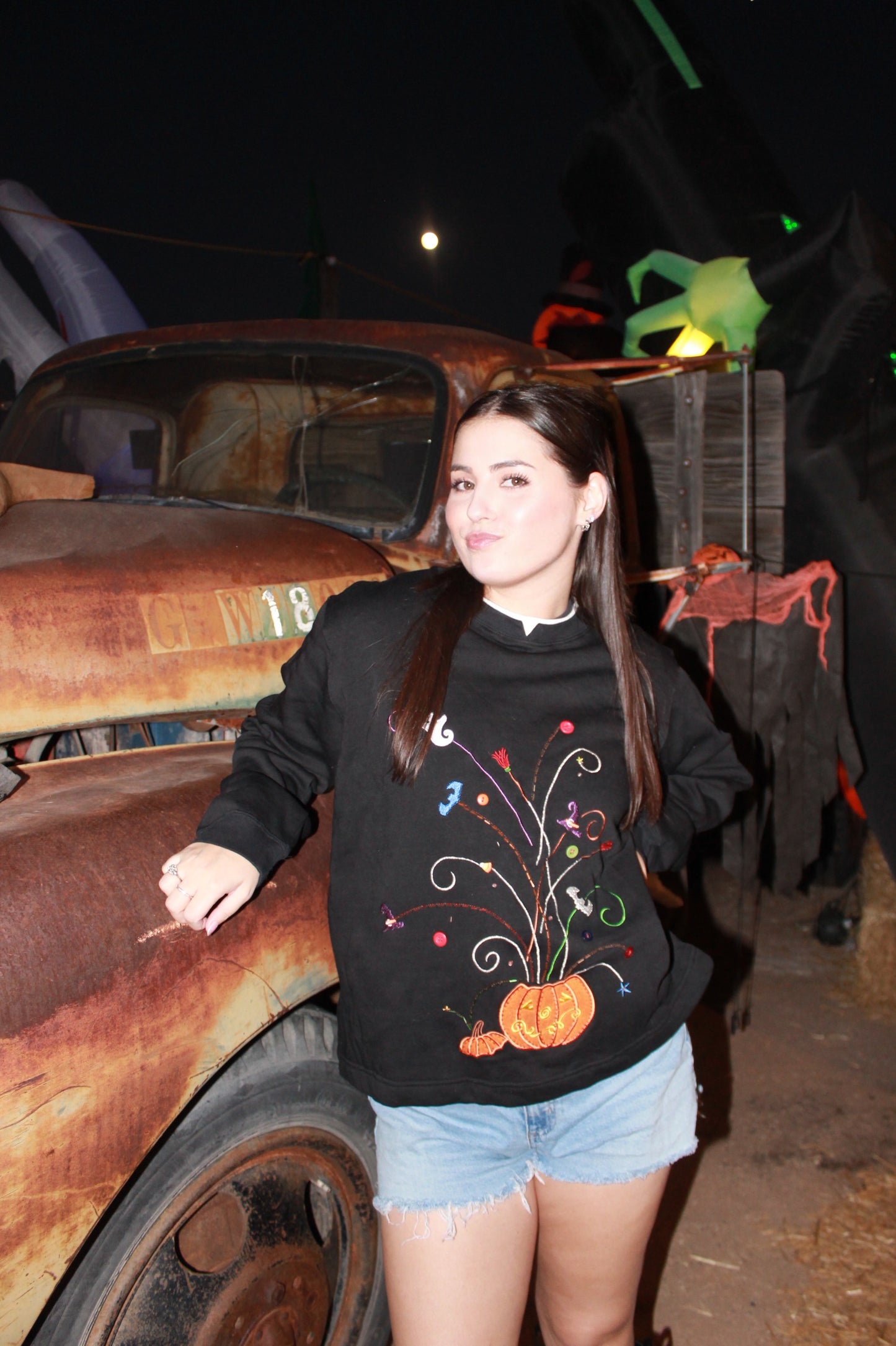 "spooktacular" pullover