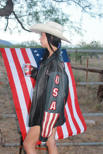 "NAM" leather jacket