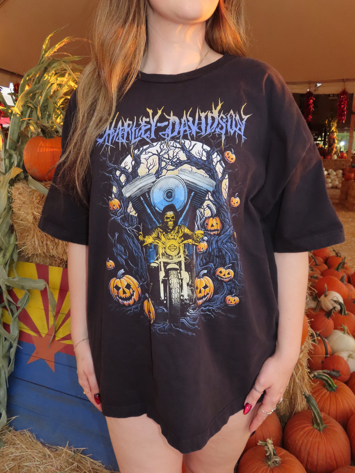 "haunted Harley" tee