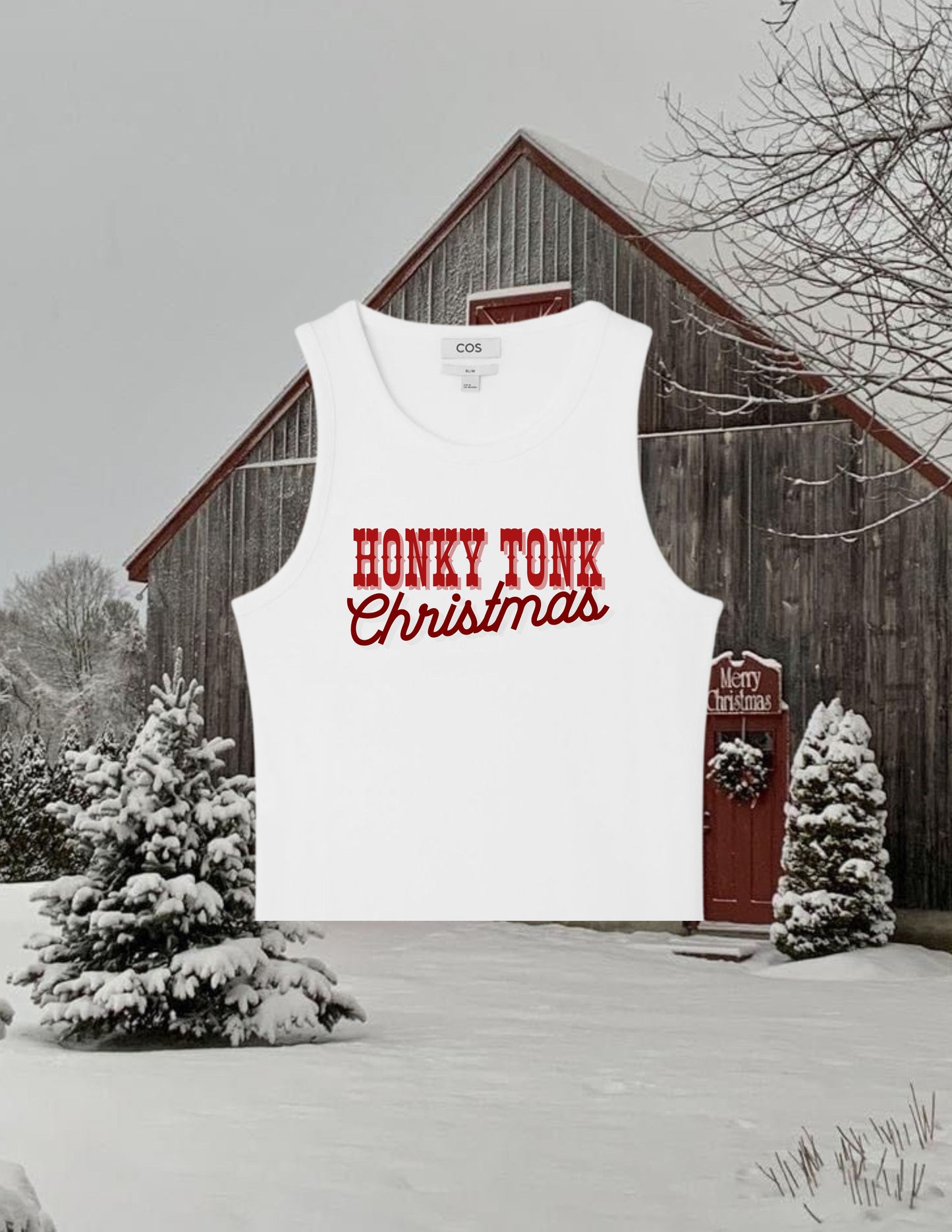 "honky tonk christmas" holiday og tank