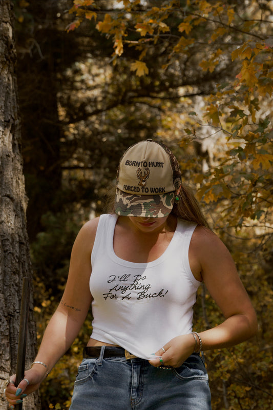 "born 2 hunt" trucker