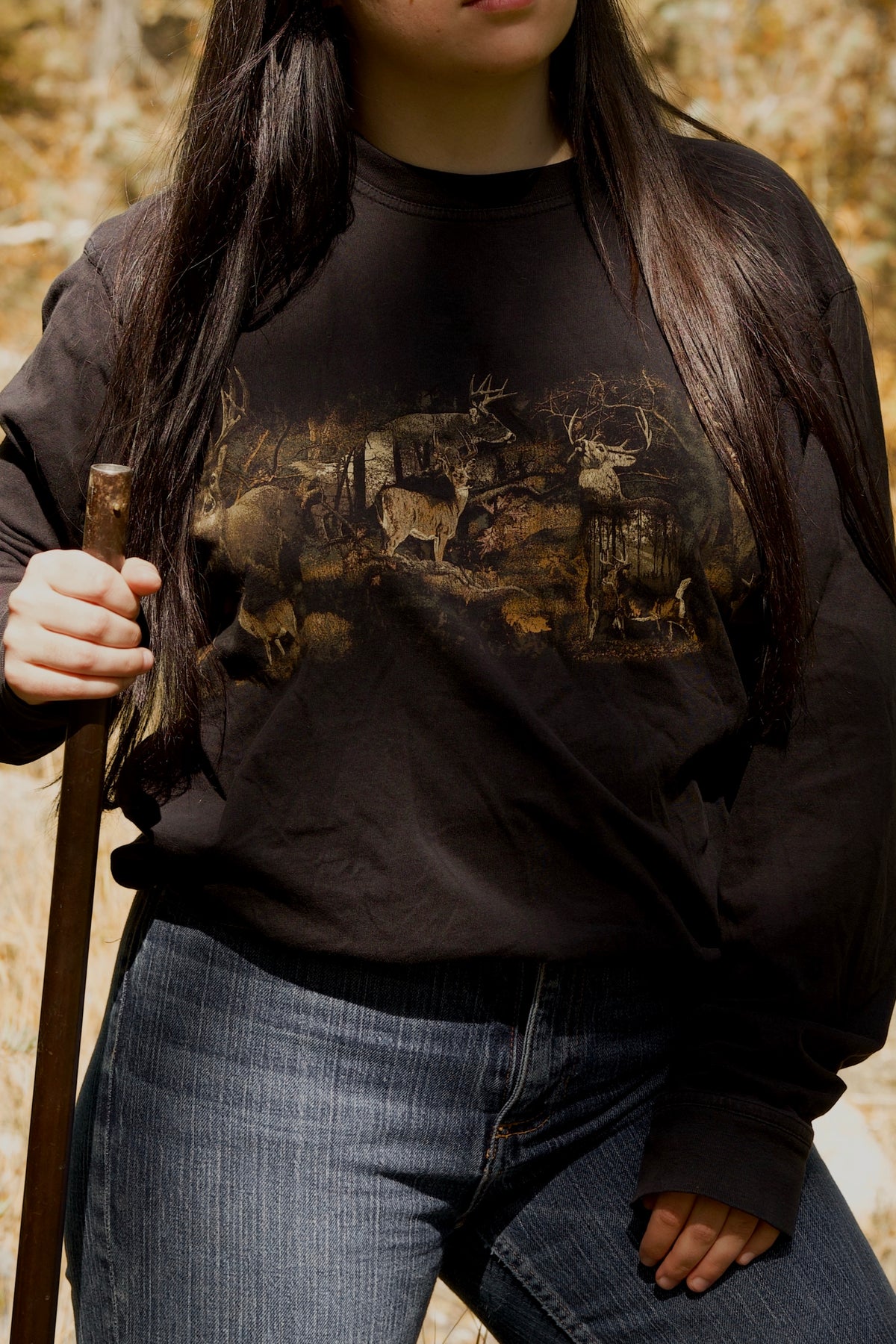 "woodland" top