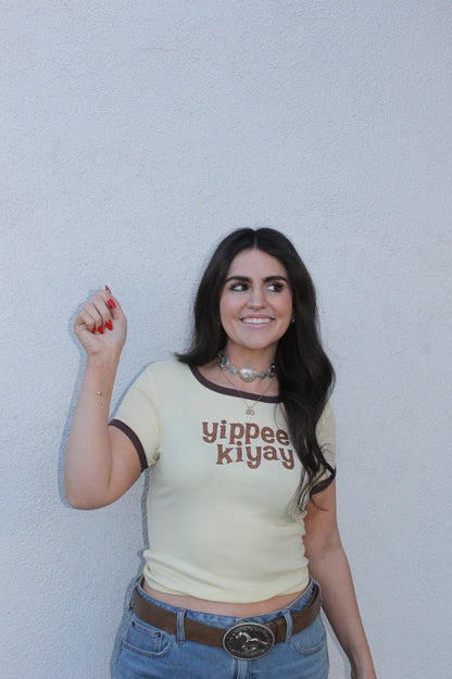 “yippee kiyay” og tee