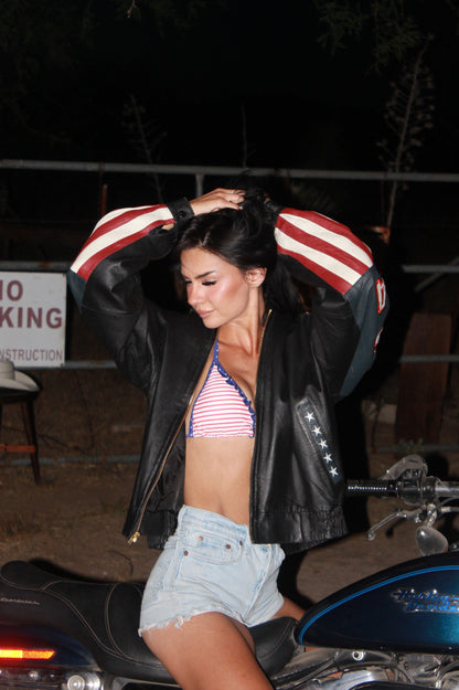 "NAM" leather jacket