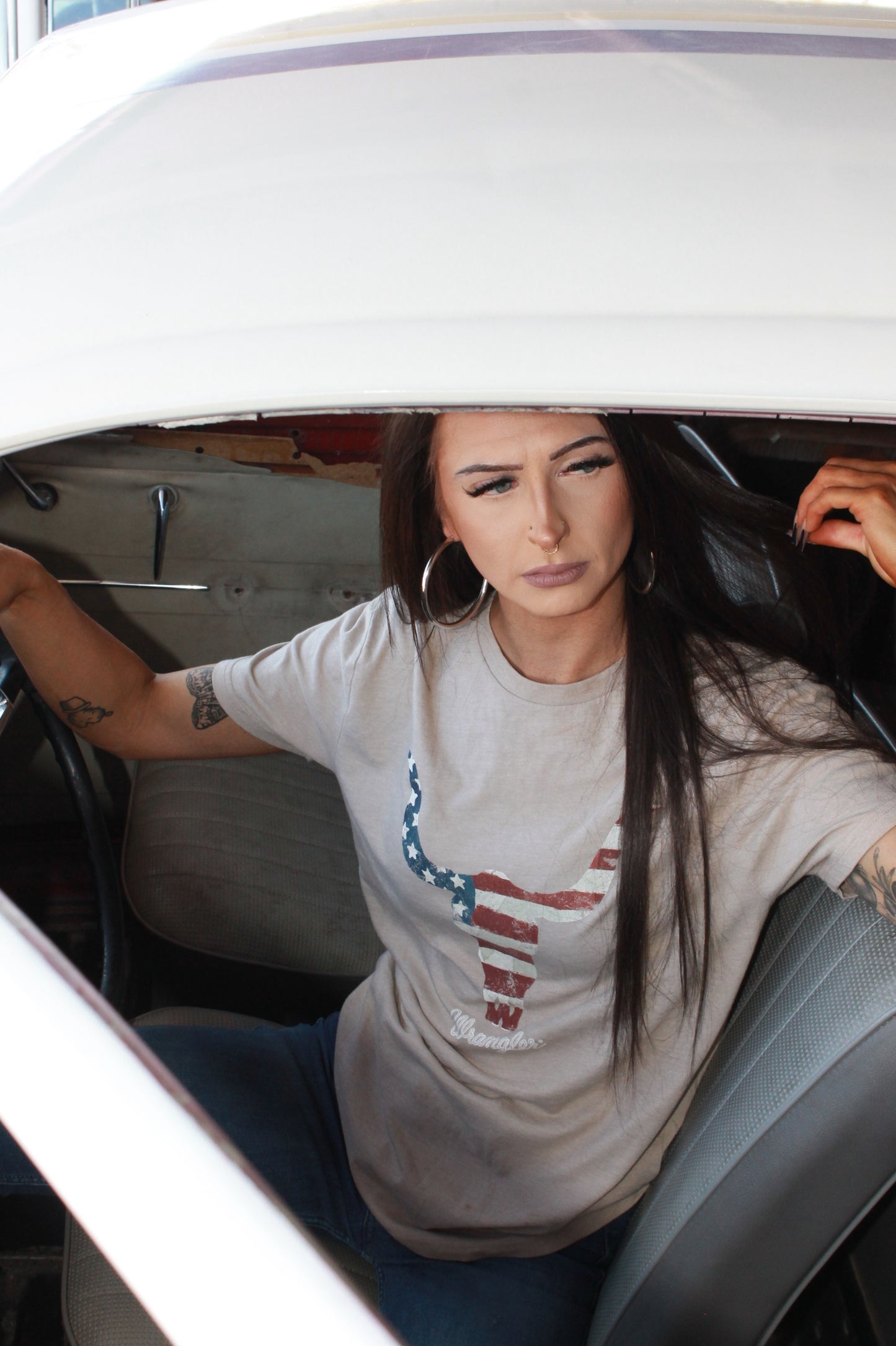 “longhorn” tee