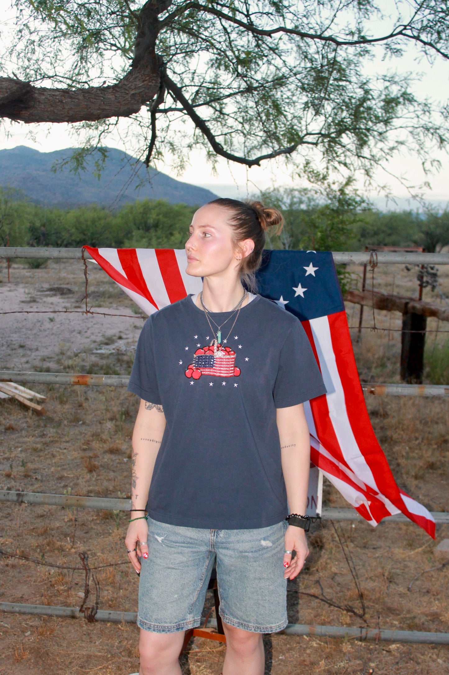 "appleseed" tee