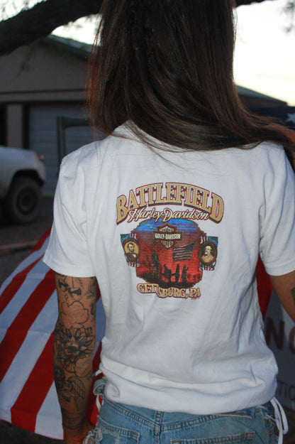 "red, white, & Harley" tee