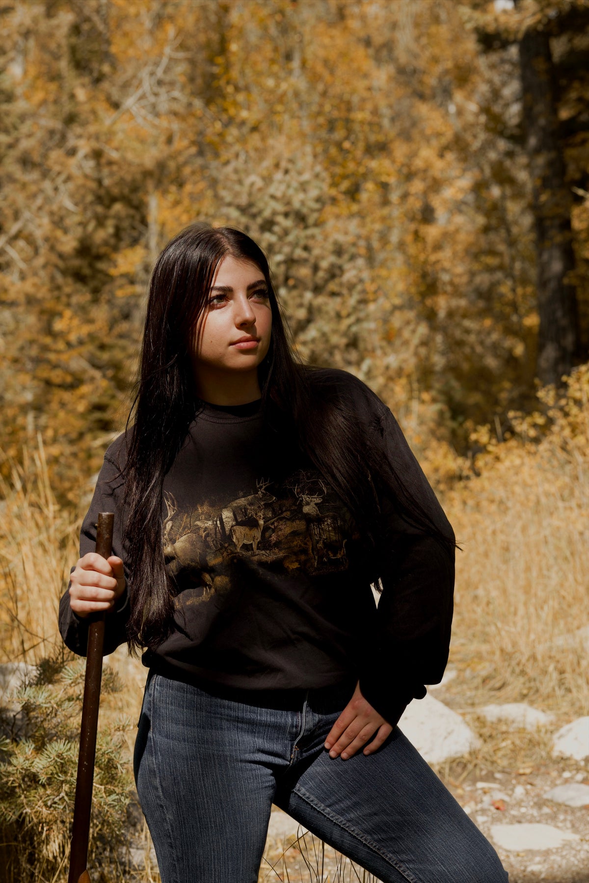 "woodland" top