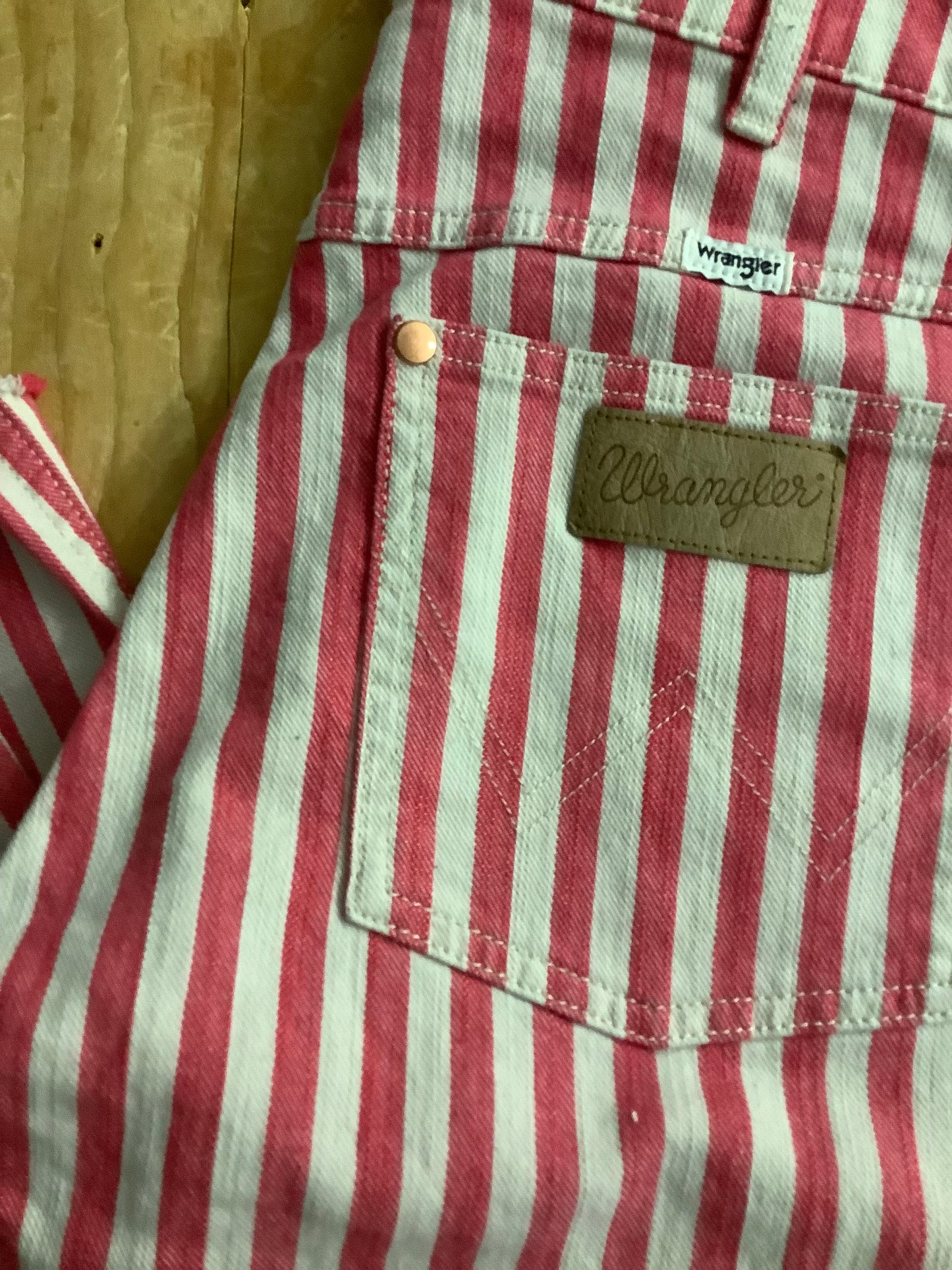 “stripes” wrangler jeans