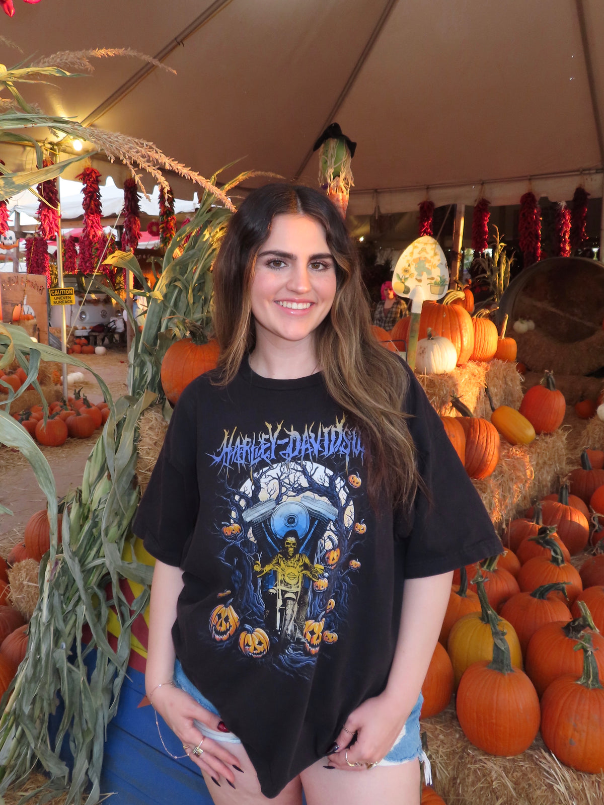 "haunted Harley" tee