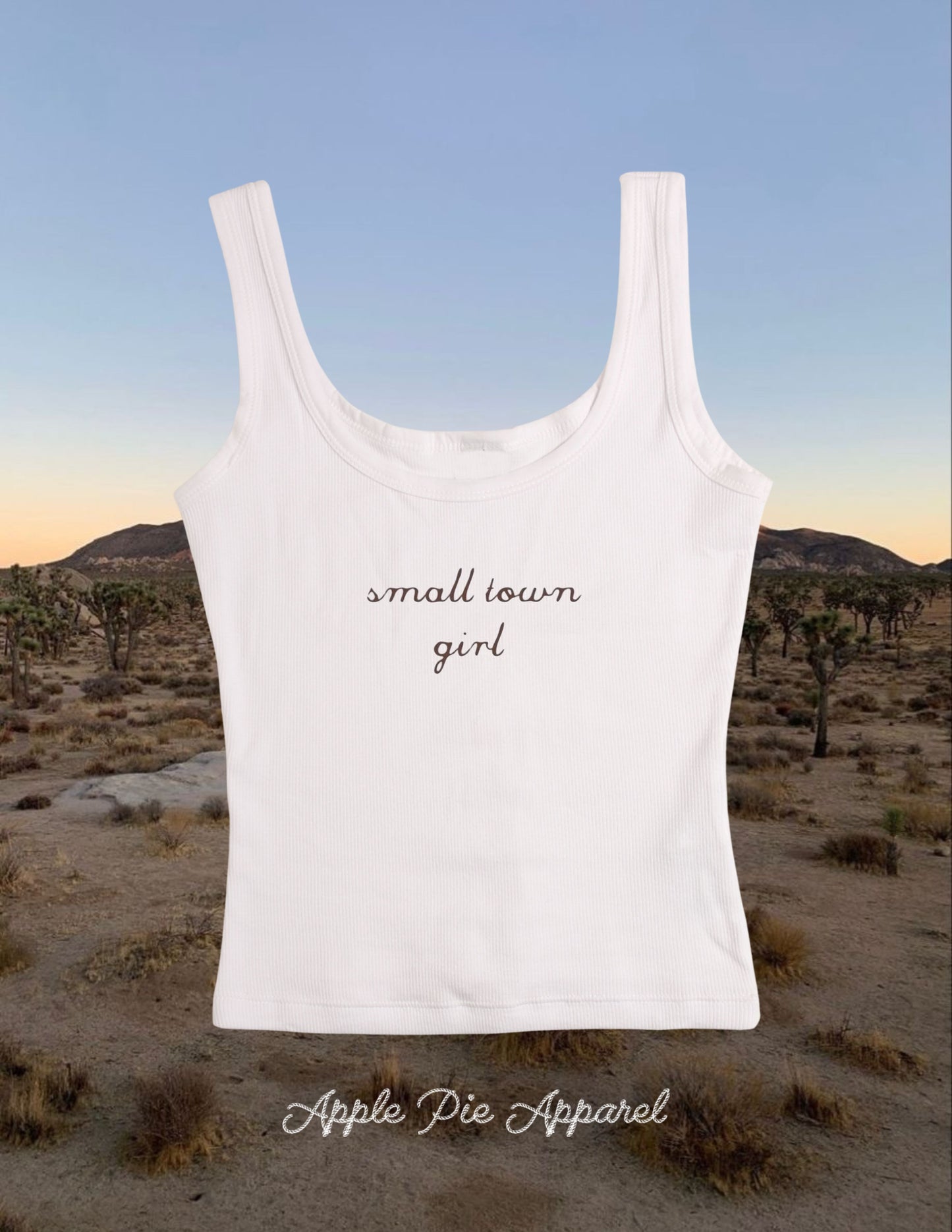 “small town girl" og tank