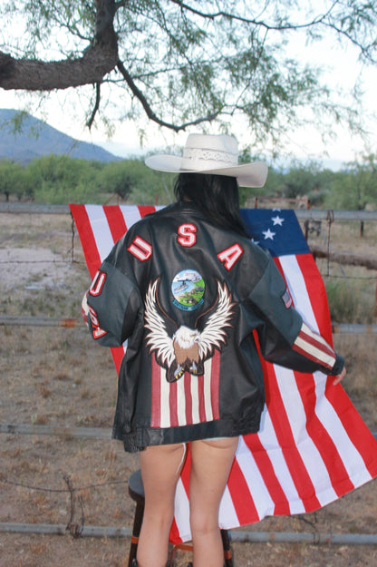 "NAM" leather jacket