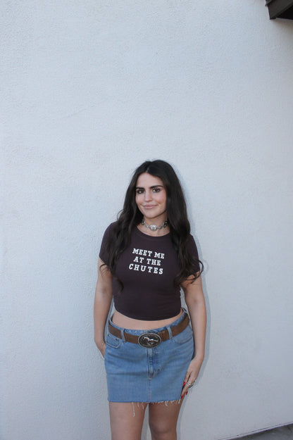“meet me at the chutes” og tee