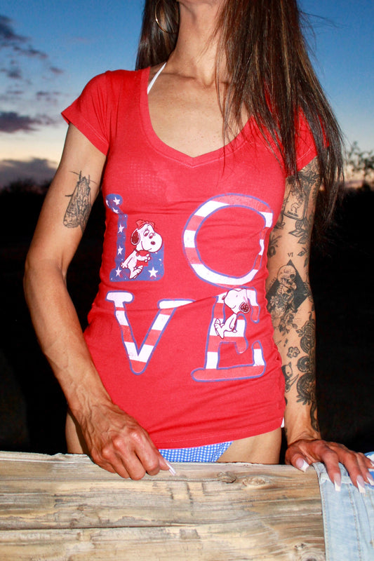 "Snoopy's America" tee