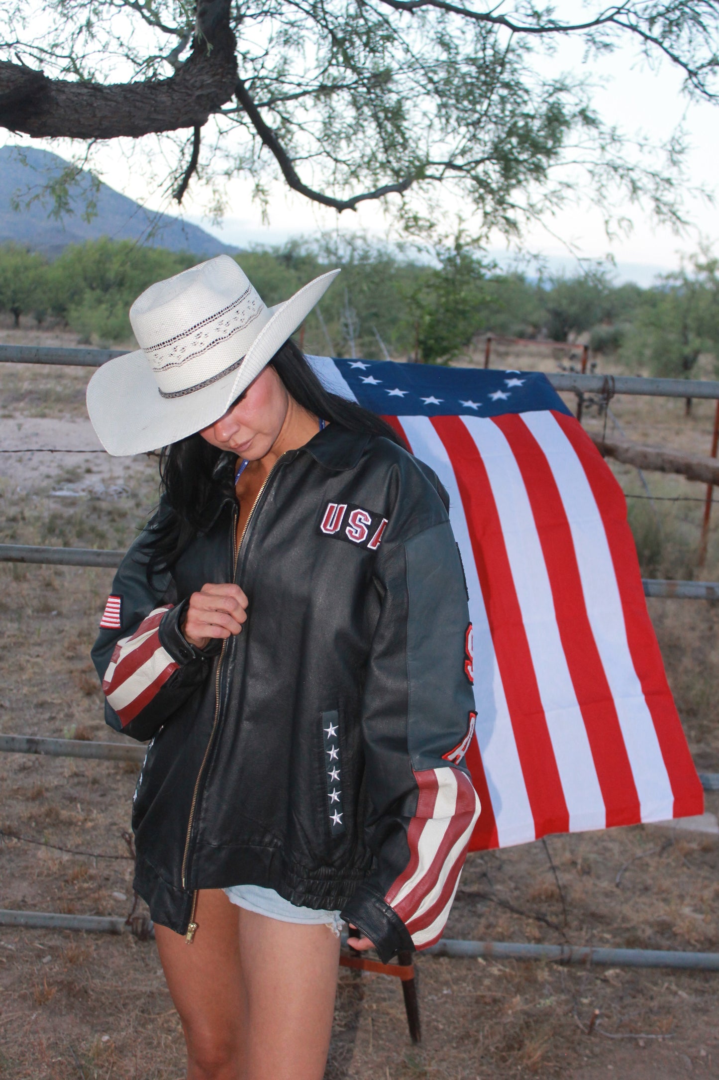 "NAM" leather jacket