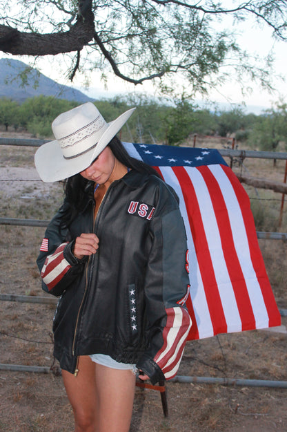 "NAM" leather jacket