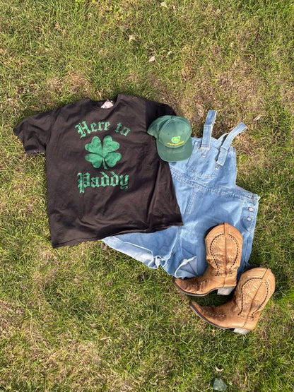 "here to paddy" tee